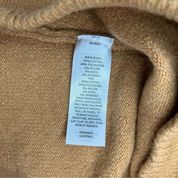 NEW Nordstrom Open Edit wool blend neutral knit bandeau tube top size medium - Picture 5 of 5